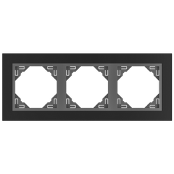 EFAPEL ANIMATO RAMKA 3-KROTNA GRAFIT GRAFIT 90930 SS