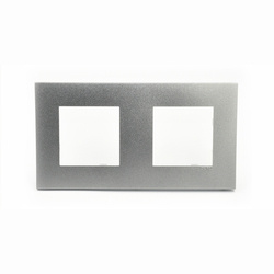 EFAPEL QUADRO45 RAMKA 2-KROTNA ALUMINIUM 45920 TAL