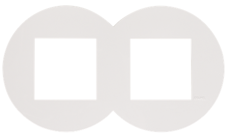 EFAPEL QUADRO45 RAMKA 2-KROTNA BIAŁY 45921 KBR