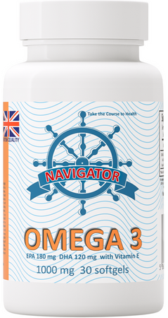 NAVIGATOR OMEGA 3 1.000 mg kwasy tłuszczowe DHA i EPA 30 kapsułek