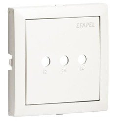 Efapel element centralny do wejścia 3-kanałowego aluminium 90853 tal