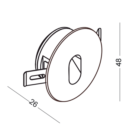 Elkim lampa schodowa LESEL 002 100201502