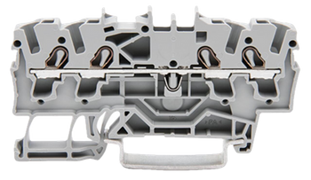 Wago złączka 4-przewodowa przelotowa na szynę DIN 2,5mm2  2002-1401 1szt