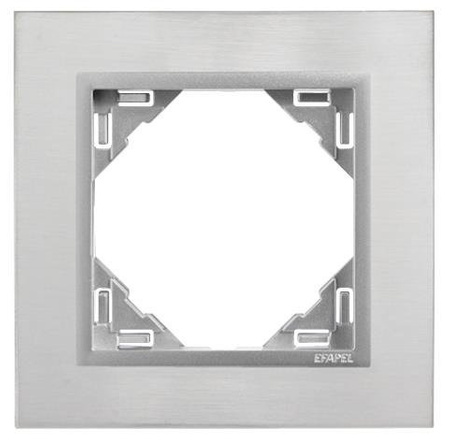 EFAPEL METALLO RAMKA 1-KROTNA STAL INOX ALUMINIUM 90910 IA