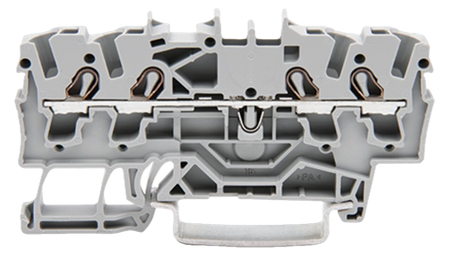 Wago złączka 4-przewodowa przelotowa na szynę DIN 2,5mm2  2002-1401 1szt