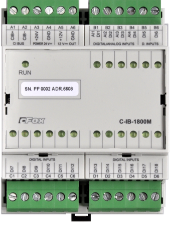 C-IB-1800M, CIB, CFOX 18-kanałowy moduł do wejść TXN 133 06
