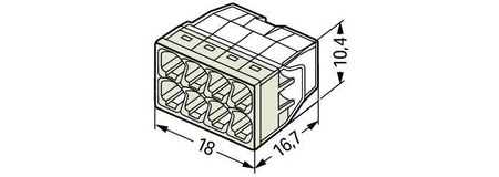 2273-208 WAGO COMPACT splicing connector 50 pcs