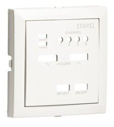 Efapel Aquarella element centralny do sterownika dźwięku mono aluminium 90704 tal