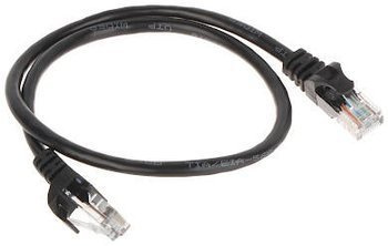 PATCHCORD RJ45/0.5-BLACK 0.5 m