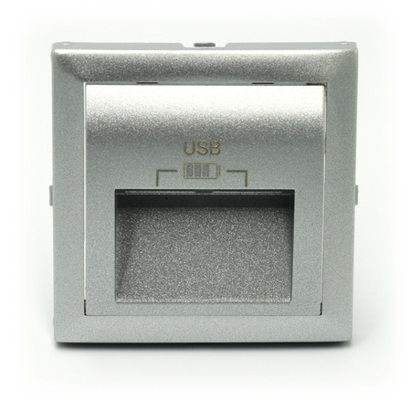 Efapel Logus90 element centralny do gniazda podw.usb aluminium 90673 tal