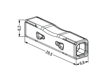 221-2411 WAGO Inline splicing connector with lever 60 pcs