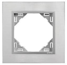 EFAPEL METALLO RAMKA 1-KROTNA STAL INOX ALUMINIUM 90910 IA