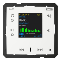Radio internetowe LARA-R/BR biały, design LOGUS90, EFAPEL, ELKOEP, iNELS